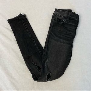 Hollister High Rise Super Skinny Black Jeans